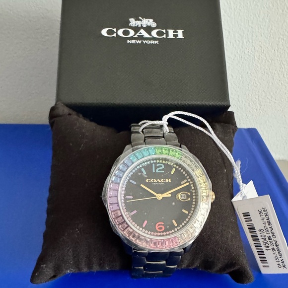 Coach Black and Silver Wristwatch - Picture 1 of 10